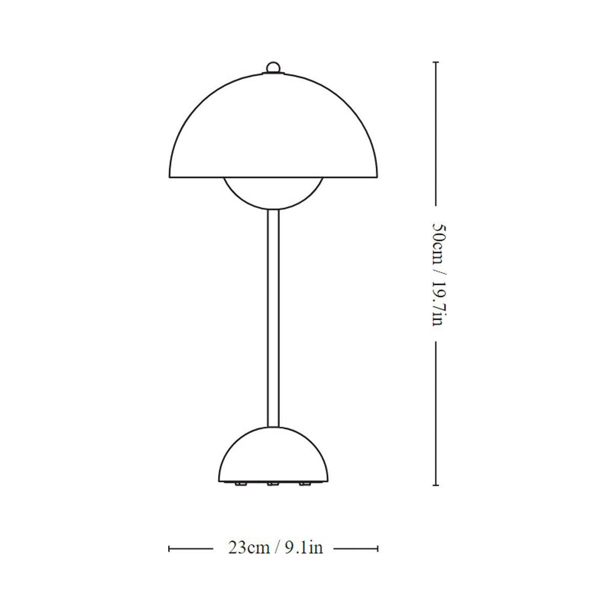 &Tradition Flowerpot VP3 Table Lamp