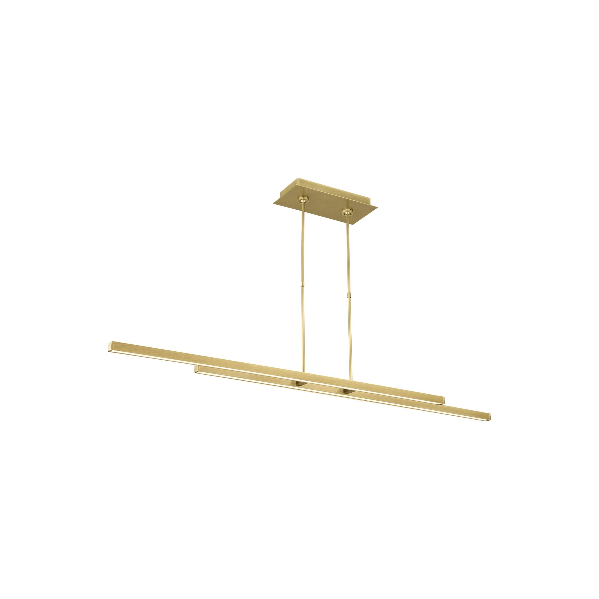 Visual Comfort Modern Stagger Linear LED Pendant Light